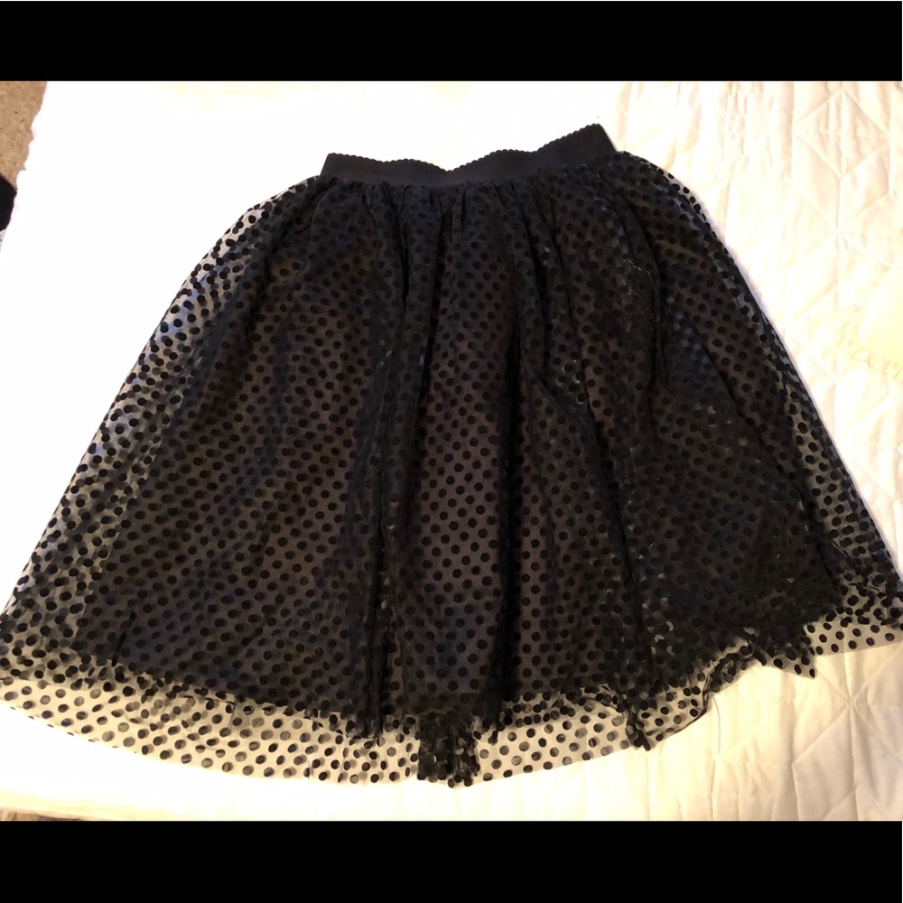 Plus Size Polka Dotted Tutu Skirt
